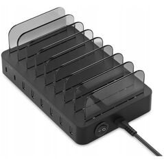 Φορτιστής Conceptronic CONCEPTRONIC Ladegerät 8Port 75W, 2xUSB-C/6xUSB-A Desk PD sw