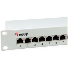 Πλαίσιο εξοπλισμού Equip 12x RJ45 Cat6 10" FTP 1HE ISO/IEC ανοιχτό γκρι