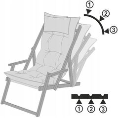 Ξαπλώστρα MARLENA ΓΡΑΦΙΤΗΣ EKOLEN