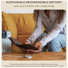 SATECHI Κάλυμμα Διαβατηρίου από Vegan Δέρμα με Find My (Μαύρο)