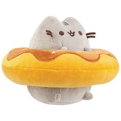 Pusheen Pusheen - Λούτρινο παιχνίδι Pusheen σε σοκολατένιο ντόνατ 21 x 13 cm