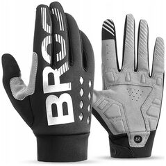 Γάντια ποδηλασίας RockBros θερμαινόμενα, μακριά, μέγεθος: XL - μαύρο-γκρι