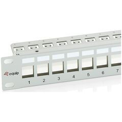 Πίνακας διανομής 24x Cat6 19" FTP 1HE Keystone Montage gr