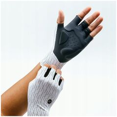 Ποδηλατικά γάντια RockBros δρόμου μέγεθος: S - λευκό-μαύρο