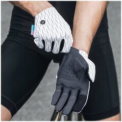 Αθλητικά γάντια RockBros πλήρους κάλυψης για άνοιξη-καλοκαίρι μέγεθος S - λευκό-μαύρο