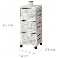 Kesper Κινητό ράφι με συρτάρια, οργανωτής κουζίνας με ρόδες