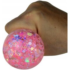 Μπαλάκι Hipo για συμπίεση με γκλίτερ λουλούδι 6cm 12/συσκευασία 621220