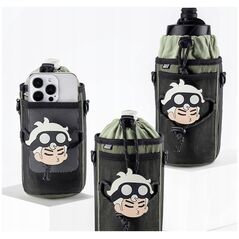 Τσάντα για μπουκάλι RockBros τουριστική με λουράκι ώμου 1λ - πράσινη