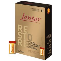 Farmona Jantar θεραπεία σε αμπούλες με ουσία κεχριμπαριού για πολύ κατεστραμμένα και εξασθενημένα μαλλιά 5x5ml