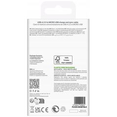 Καλώδιο Puro 12W TPE USB-A - Micro-USB 2m - μαύρο