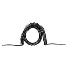 Σπιράλ καλώδιο BACHMANN 1,5m-6m sw 0,2m ευθύ, H05VV-F 3G1,5mm. κομμένο και στις δύο πλευρές