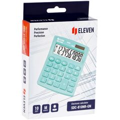 Υπολογιστής Eleven Eleven Υπολογιστής SDC810NRGNE πράσινος 10-ψήφια οθόνη