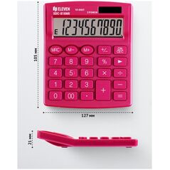 Υπολογιστής Eleven Eleven Υπολογιστής SDC810NRPKE ροζ 10-ψήφια οθόνη