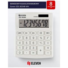 Καλκογράφος Eleven Eleven Καλκογράφος SDC805NRWHEE 8-ψήφια οθόνη λευκός