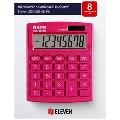 Υπολογιστής Eleven Eleven Kalkulator SDC805NRPKEE 8-ψήφια οθόνη ροζ