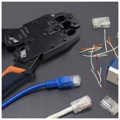 QOLTEC Διάτρητο βύσμα RJ45 | CAT5e | FTP | Pass Through | Επιχρυσωμένες επαφές | 100 τεμάχια