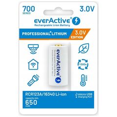EverActive Akumulator 16340 3V Li-ion 700 mAh micro USB