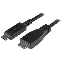Καλώδιο USB StarTech USB-C - micro-B 1 m Μαύρο (USB31CUB1M)