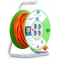 Μοντις Καρούλι επέκτασης MT104-30 4x2p+Z 16A 3680W 3x1,5 30m Montis πορτοκαλί