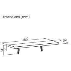 Ράφια τοίχου 6 τεμ Maclean, 8kg max, MC-331
