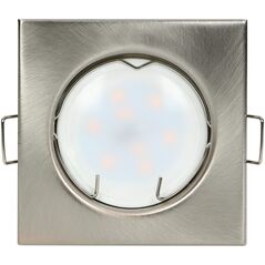 Διακοσμητικό πλαίσιο Orno SUTRI SC για σημειακή φωτιστική, MR16/GU10 max 50W, τετράγωνο, σταθερό, σατέν