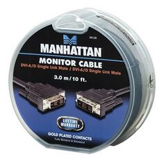 Manhattan Καλώδιο DVI-I Single Link Monitor M/M 3.0m Cake Box Manhattan 391238 έως 12 άτοκες Δόσεις