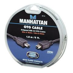 Manhattan Manhattan καλώδιο Mini-USB A σε Mini-USB B OTG M/M 1.8m 391122 έως 12 άτοκες Δόσεις