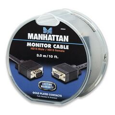 Manhattan Manhattan καλώδιο VGA M/F 3m 390644 έως 12 άτοκες Δόσεις