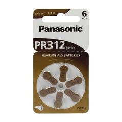 PANASONIC Panasonic PR312 μπαταρίες Zinc Air 1,4V 6τμχ PAN-PR312L-6 έως 12 άτοκες Δόσεις