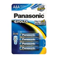 PANASONIC PANASONIC ΑΛΚΑΛΙΚΕΣ ΑΑΑ 1,5V EVOLTA 4τμχ PAN-LR03EGE/4BP έως 12 άτοκες Δόσεις