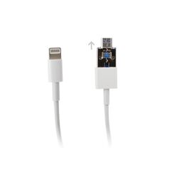 Καλώδιο USB A/Micro USB σε Lightning port (iPhone) 1m Λευκό AC-9491 έως 12 άτοκες Δόσεις