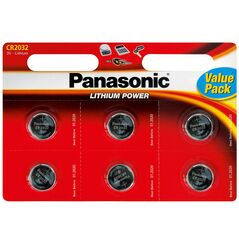 PANASONIC Panansonic 2032 μπαταρίες λιθίου 3V blist 6τεμ PAN-CR2032L-6 έως 12 άτοκες Δόσεις