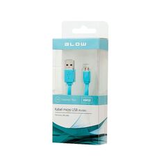 BLOW Καλώδιο USB A σε microUSB B 1m Γαλάζιο DM-66-063 έως 12 άτοκες Δόσεις
