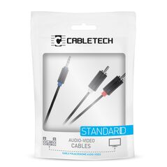 Cabletech Καλώδιο Stereo 3.5mm - 2xRCA 3m Cabletech DM-3952-3 έως 12 άτοκες Δόσεις