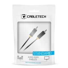 Cabletech Καλώδιο 1xRCA - 1xRCA 1.8m DM-3953-1.8 έως 12 άτοκες Δόσεις