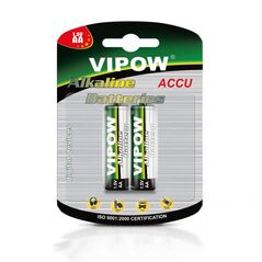 VIPOW Αλκαλικές μπαταρίες AA LR6 1,5V VIPOW (2 τμχ) BAT0067B έως 12 άτοκες Δόσεις