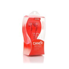 REMAX Ακουστικά με Μικρόφωνο Candy REMAX Κόκκινα DM-301R έως 12 άτοκες Δόσεις