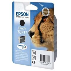 Epson Μελάνι Inkjet T0711 Black (C13T07114012) (EPST071140) έως 12 άτοκες Δόσεις