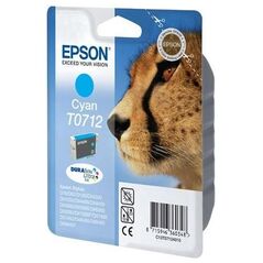Epson Μελάνι Inkjet T0712 Cyan (C13T07124012) (EPST071240) έως 12 άτοκες Δόσεις