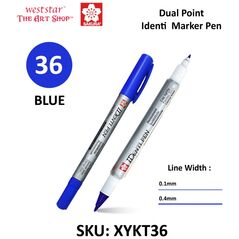 Sakura Μαρκαδόρος Identi 36 Μπλε (XYKT36) (SAKXYKT36) έως 12 άτοκες Δόσεις