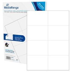 MediaRange Ετικέτες Γενικής Χρήσης 105x74mm. Λευκές (400 Pack) (MRINK145) έως 12 άτοκες Δόσεις