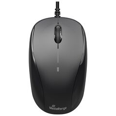 MediaRange Optical Mouse Corded 3-Button (Black, Wired) (MROS213) έως 12 άτοκες Δόσεις