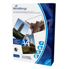 Φωτογραφικό Χαρτί MediaRange για Inkjet Εκτυπωτές Α4 High-Glossy 160g/m²  100 Φύλλα (MRINK105) έως 12 άτοκες Δόσεις