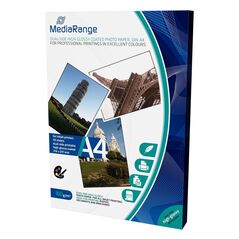 Φωτογραφικό Χαρτί MediaRange για Inkjet Εκτυπωτές Α4 Dual-side High-Glossy 160g/m²  50 Φύλλα (MRINK108) έως 12 άτοκες Δόσεις