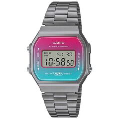 Casio Vintage Ψηφιακό Ρολόι Χρονογράφος Μπαταρίας με Μεταλλικό Μπρασελέ Ασημί (ITA168WERB-2AEF) (CASITA168WERB2AEF) έως 12 άτοκες Δόσεις