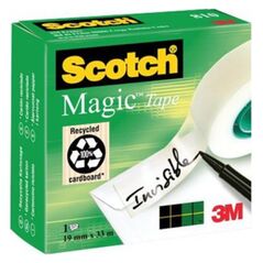 Ταινία Γενικής Χρήσης 3M Scotch Magic 19 mm x 33 m (Άσπρη) (8101933) (MMM8101933) έως 12 άτοκες Δόσεις