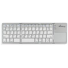 MediaRange Foldable and Rechargeable Bluetooth keyboard 64 keys with touchpad Silver (MROS133-GR) έως 12 άτοκες Δόσεις