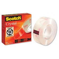 Ταινία Γενικής Χρήσης 3M Scotch Crystal 19 mm x 33 m (Boxed) (Διάφανη) (6001933) (MMM6001933) έως 12 άτοκες Δόσεις