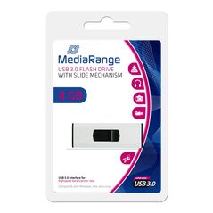 MediaRange USB 3.0 Flash Drive 8GB (MR914) έως 12 άτοκες Δόσεις