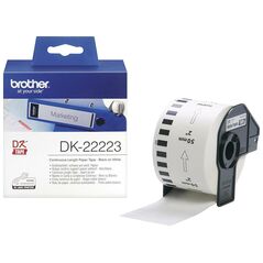 Brother DK-22223 Continuous Paper Label Roll – Black on White, 50mm wide (DK22223) (BRODK22223) έως 12 άτοκες Δόσεις